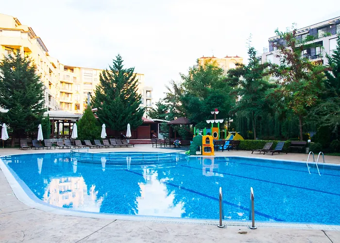 Rainbow 1 Complex Lägenhetshotell Slăntjev Brjag